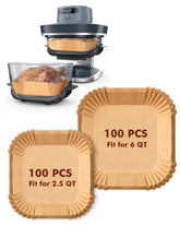 Tiga Air Fryer Liners for Ninja Crispi Pro packaging showing 200-piece set for quick prep