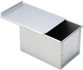 Tiger Crown bread mold with lid, top view, secure sliding lid for steady baking.