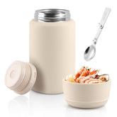 Tinaforld thermo hot cold food jar white keeps meals warm on the go.