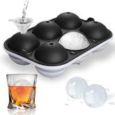 TINANA ice ball maker creating a 2.5-inch sphere for whiskey and cocktails