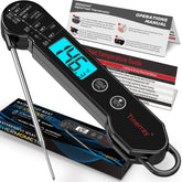 Tinerray digital meat thermometer with ultra-fast probe for precise cooking readings