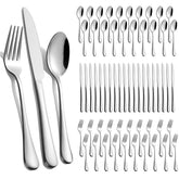TININA 60-piece silverware set on dining table for a family dinner