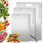 Tiomion titanium cutting board 12x9 inches, double-sided surface for fruits and vegetables, easy to clean.