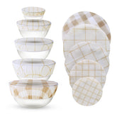 Tirphy beeswax bowl cover 4-inch for bread proofing, breathable and reusable.