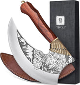 TIVOLI Ulu Knife 9-inch blade ideal for versatile kitchen prep