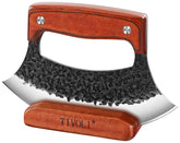 TIVOLI Ulu knife with wooden stand for organized kitchen prep