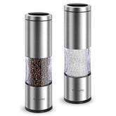 TLYSXPRO salt and pepper set with adjustable coarseness for personalized seasoning.