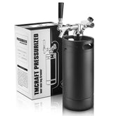 TMCRAFT 128oz Growler Tap System displaying portable beer dispensing at home, easy to store.