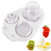 TNDCKP 3-in-1 egg slicer assembly with stainless steel wires for clean cuts.