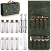 TOBWOLF portable spice bag folded for compact travel storage.