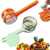 Tochinkar 2Pcs peelers with built-in scrap bin for mess-free prep