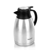 TOMAKEIT thermal carafe exterior view shows durable stainless steel for daily reliability