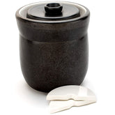 TOMO fermentation crock with weights for even brine and steady batches
