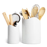 TOMO utensil holders set on the counter keeps tools organized and within reach
