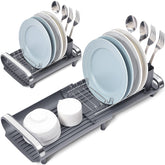 TOOLF small dish drying rack extended to fit more plates neatly.