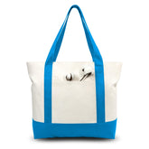 TopDesign tote bag with external pocket for quick access to essentials
