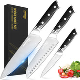 Topfeel 8-inch chef knife edge for precise home slicing.
