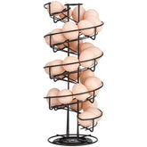 Toplife spiral design egg skelter with rose gold finish for easy 360-degree access