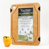 TopTier cutting board with dual sided wood fiber surface for versatile prep