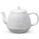 Toptier Leaf Teapot with embossed leaf pattern, ideal for shared tea moments.