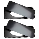 Tosnail 2-pack rectangular quiche pan with removable bottom for easy release.