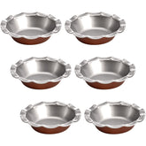 Tosnail 6-pack 5in mini-fluted tart pans for individual desserts with even heat