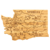 Totally Bamboo Destination Washington State cutting board with engraved map for elegant kitchen prep