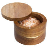 Totally Bamboo Rock & Branch salt cellar with magnetic lid closed for fresh spices