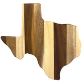 Totally Bamboo Rock and Branch Texas state board with shiplap finish for stylish serving.