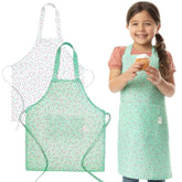 TOVLA JR kids apron set with front pockets keeps tools within reach during cooking.