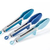 Towingo 9-inch kitchen tongs with a kickstand keep utensils off the counter