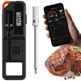 ToyCod A1 dock-charger keeps the thermometer powered and ready for cooking.