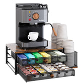 TQVAI cup holder front view showing a tidy coffee station.