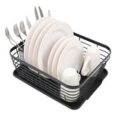 TQVAI dish drying rack with sturdy metal construction for durable daily use.