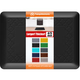TranquilMoments thicker memory foam kitchen mat provides cushioned comfort.