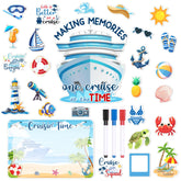 TREACLUB large cruise ship magnet on metal door for easy cabin recognition.