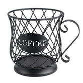 TreeLen K Cup Holder in matte black, top view showing organized pods.