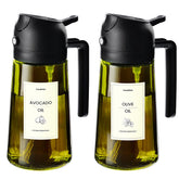 TrendPlain olive oil dispenser bottle with adjustable spray for precise cooking.