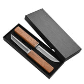 Treszen double knife set blade close-up highlights sharp edge for precise slicing.