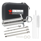 Tri-Sworker meat injector case keeps the kit organized for travel.