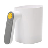 TriTree battery-operated flour sifter on kitchen counter for quick, effortless baking