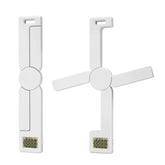 TriTree folding food scale in compact form for easy travel and measurement.