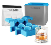 TRUE CUBES ice sphere maker in action producing crystal clear spheres for cocktails