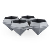 TrueZoo diamond ice tray four cubes for premium whiskey cocktails.
