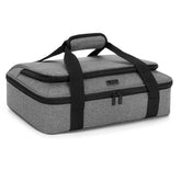 Trunab casserole carrier dual compartments exterior view highlights portability and organization for picnics