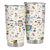 TSLOVER Funny Girls Tumbler with lid for on-the-go coffee.