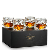 TSUKIGLASS Storm whisky glass front view highlights clarity for premium pours.