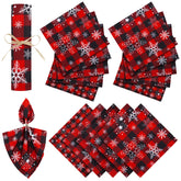 Tudomro snowflake napkins on a festive dining table for Christmas charm