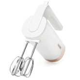 Tumidy cordless hand mixer front view with dual whisk heads for versatile mixing