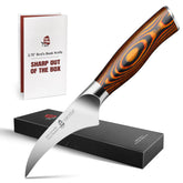 tuo bird beak paring knife close-up for precise peeling
